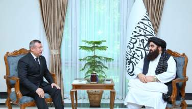 سرپرست وزارت خارجه گروه طالبان با سفیر ترکمنستان دیدار کرد 